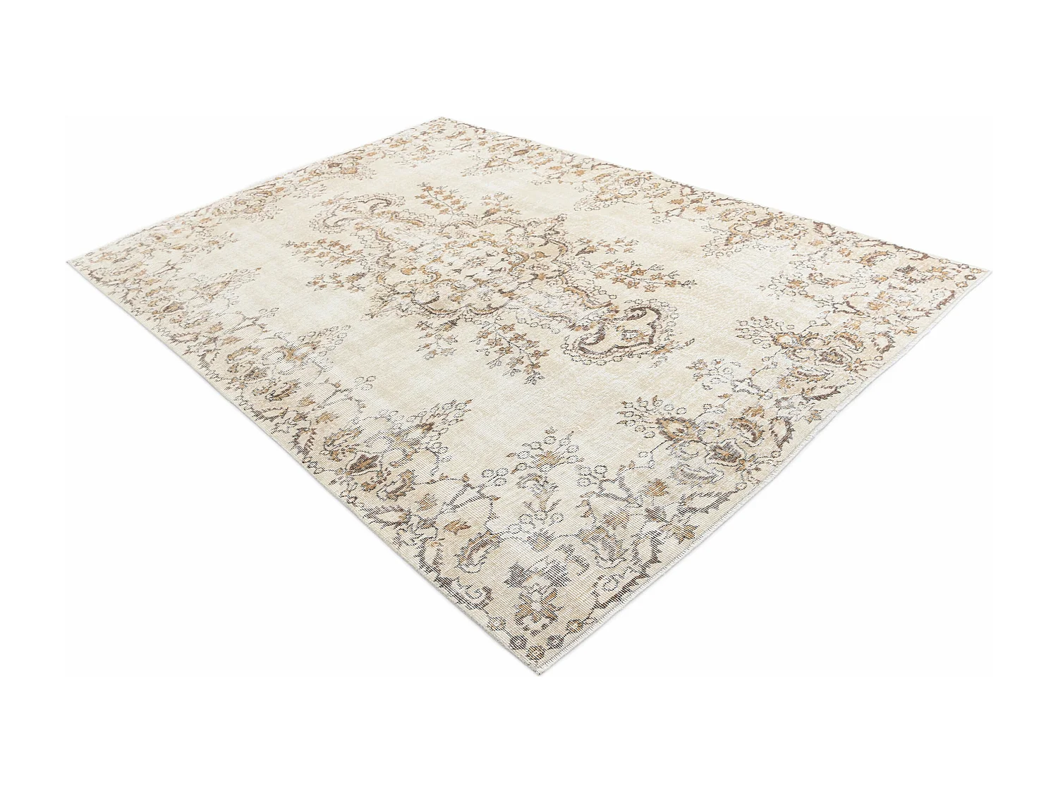 Tapis de laine 188x274 brun Ultra Vintage
