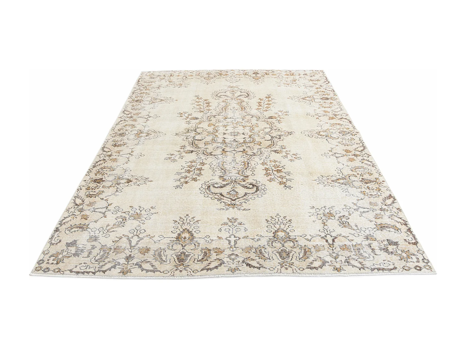 Tapis de laine 188x274 brun Ultra Vintage