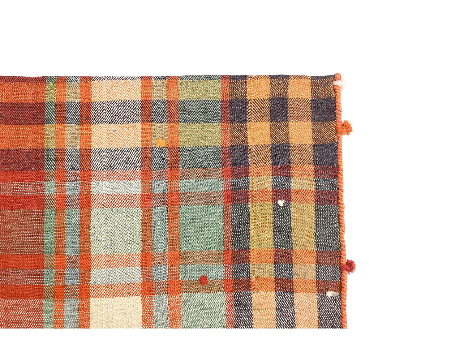 Tapis de laine 134x197 rouge Jajim