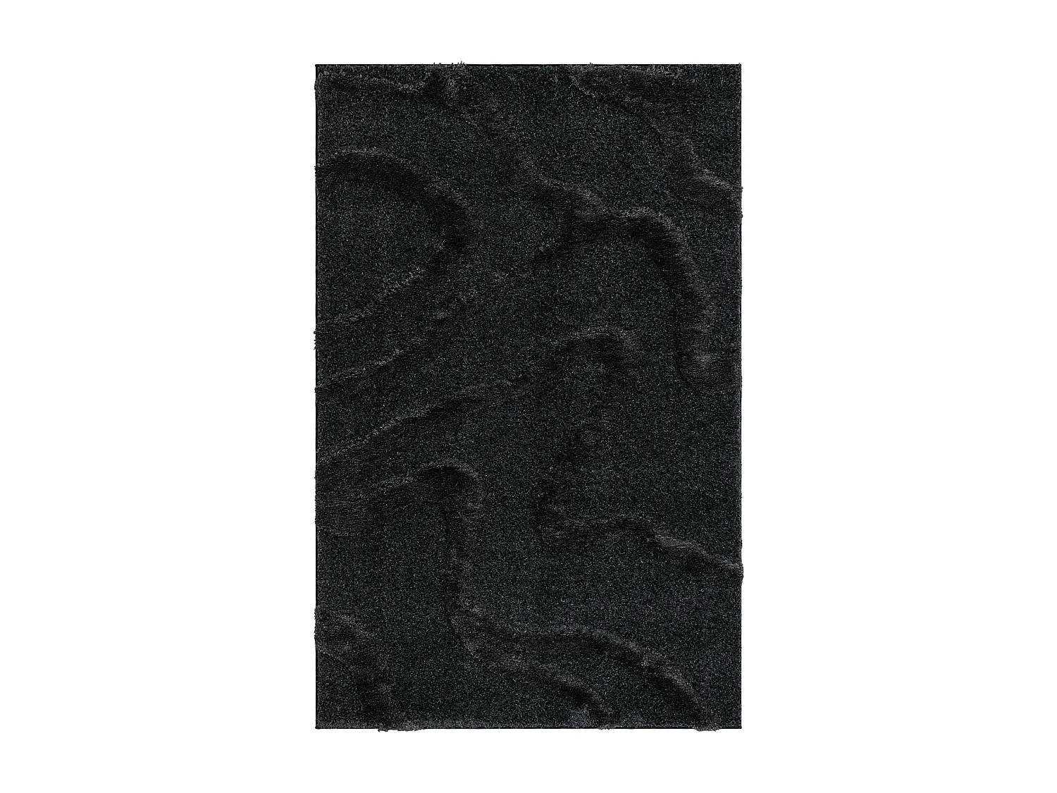 Tapis shaggy 125x185 noir Thun Arbor
