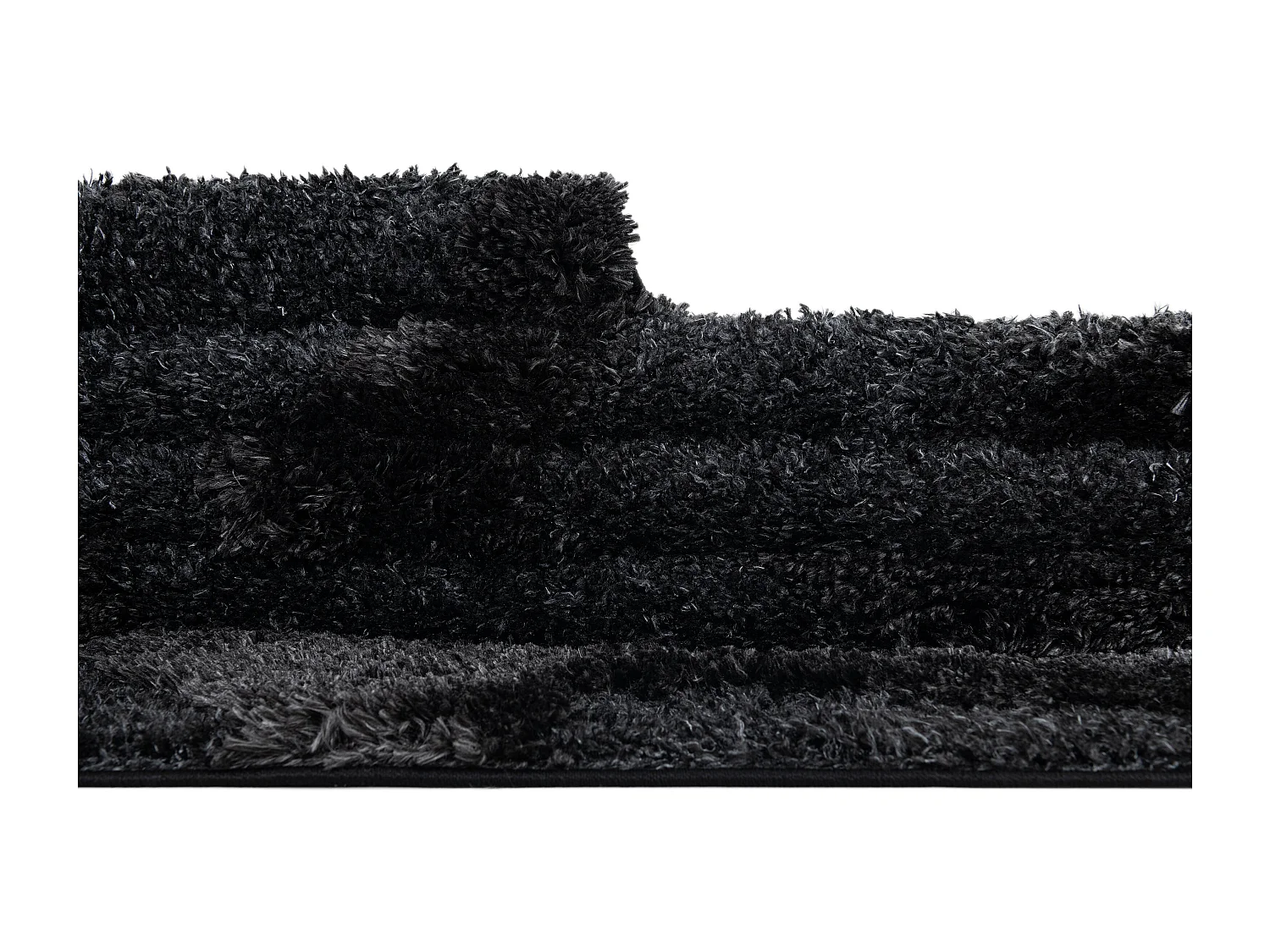 Tapis shaggy 125x185 noir Thun Arbor