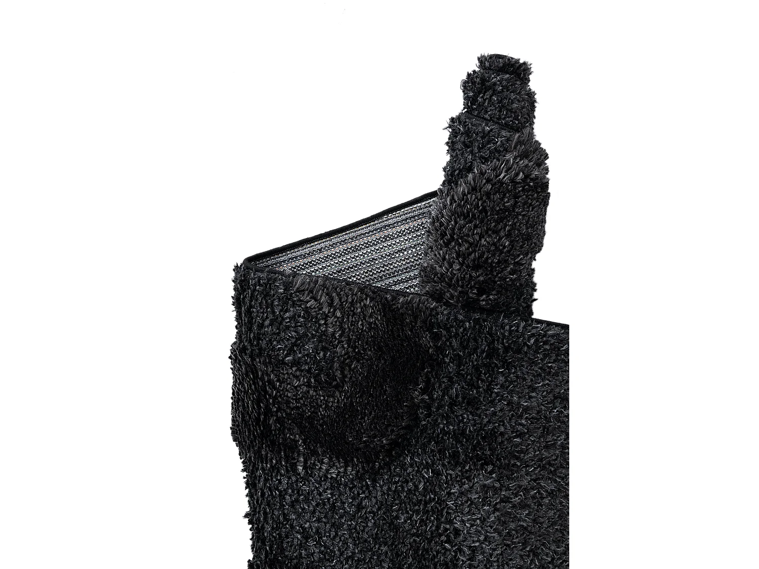 Tapis shaggy 125x185 noir Thun Arbor