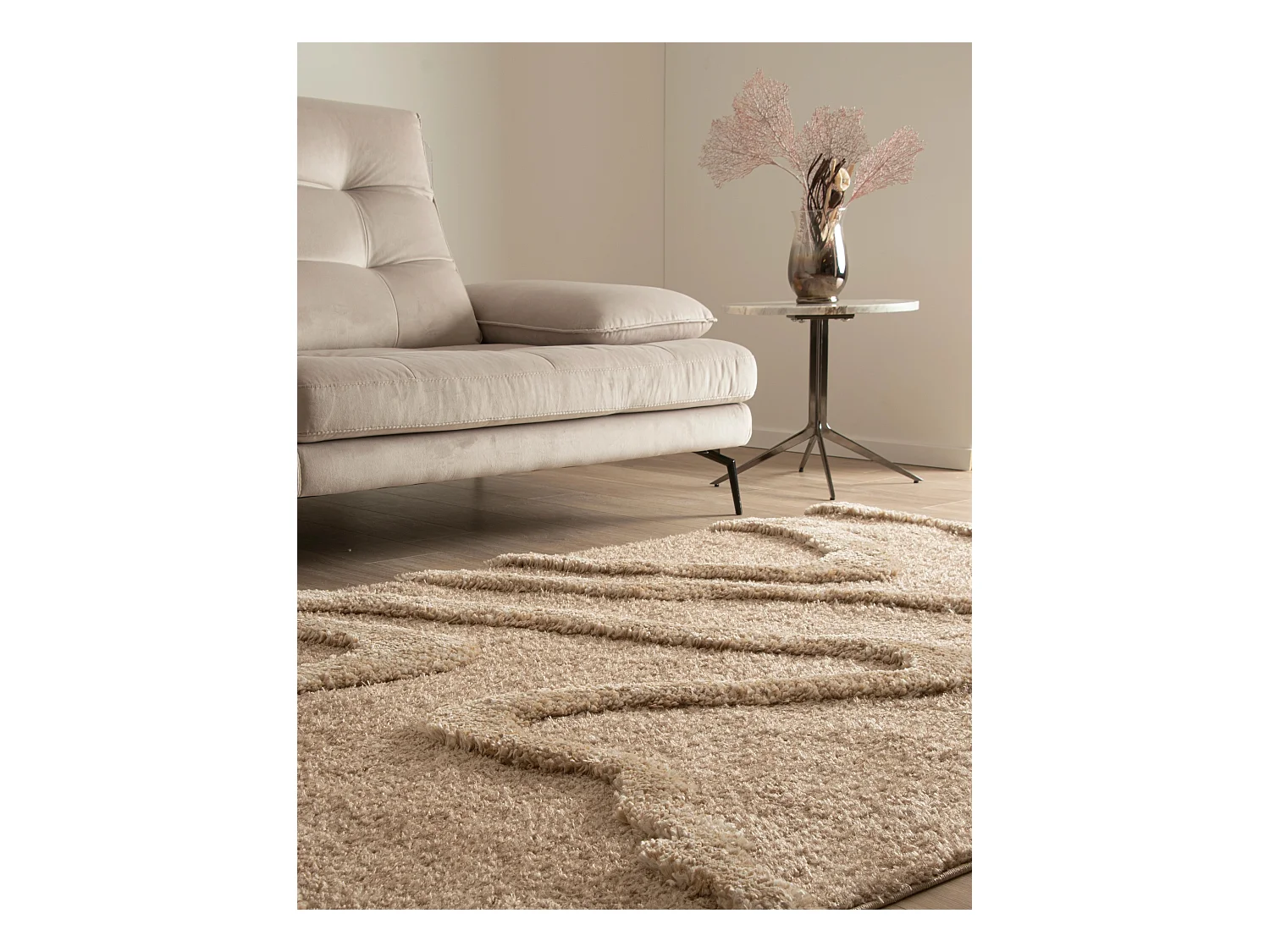 Tapis shaggy 240x305 brun Thun Arbor