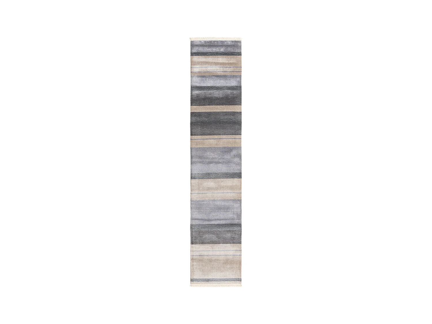 Tapis de couloir en laine 79x386 gris Darya