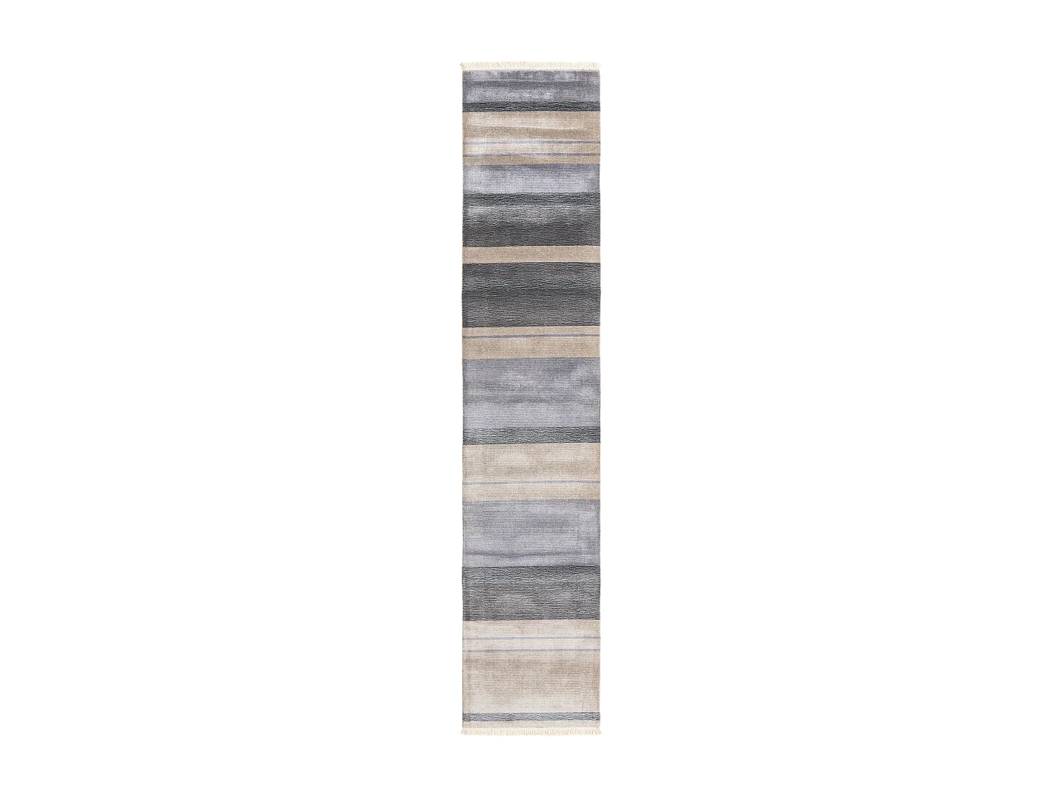 Tapis de couloir en laine 79x386 gris Darya
