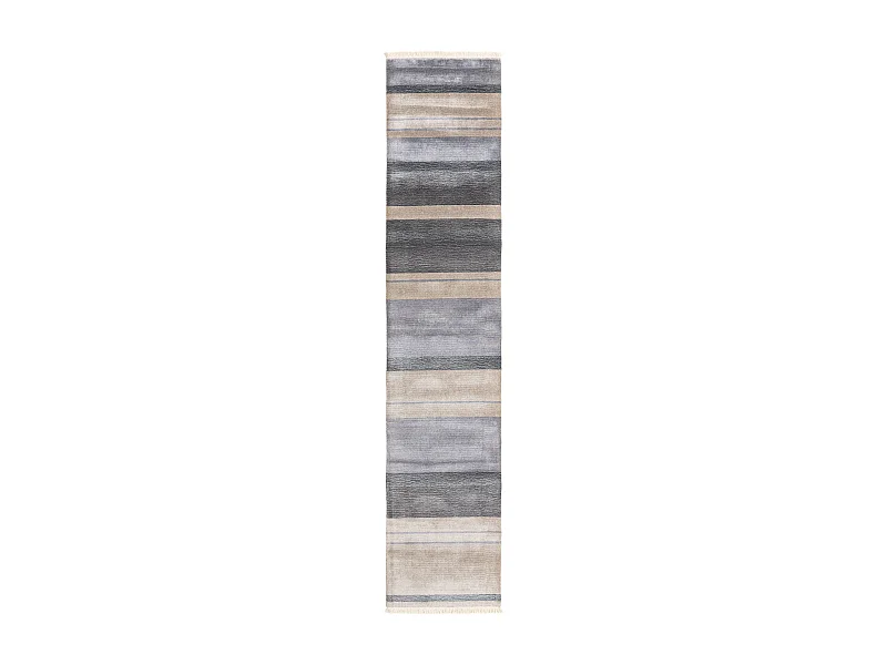 Tapis de couloir en laine 79x386 gris Darya