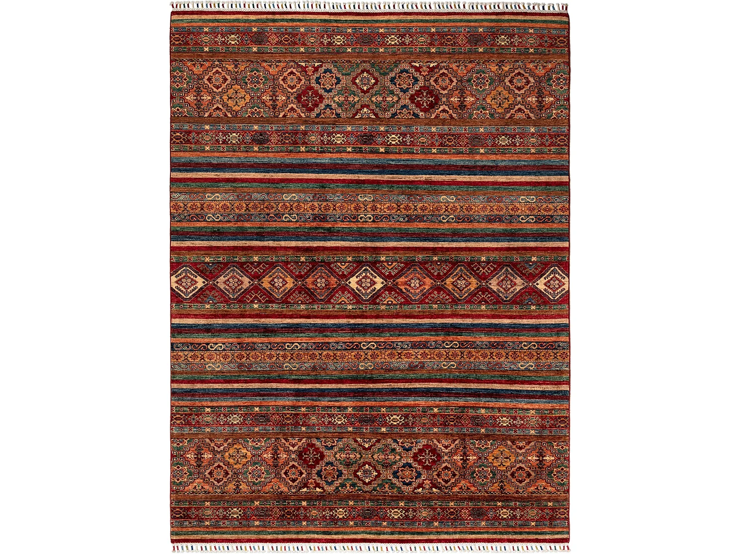 Tapis de laine 211x287 multicolore Torkman
