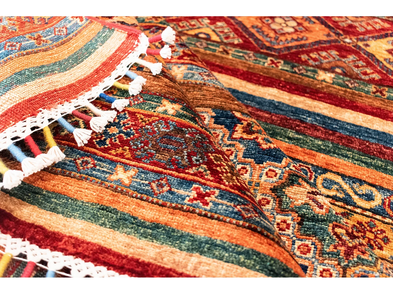 Tapis de laine 211x287 multicolore Torkman