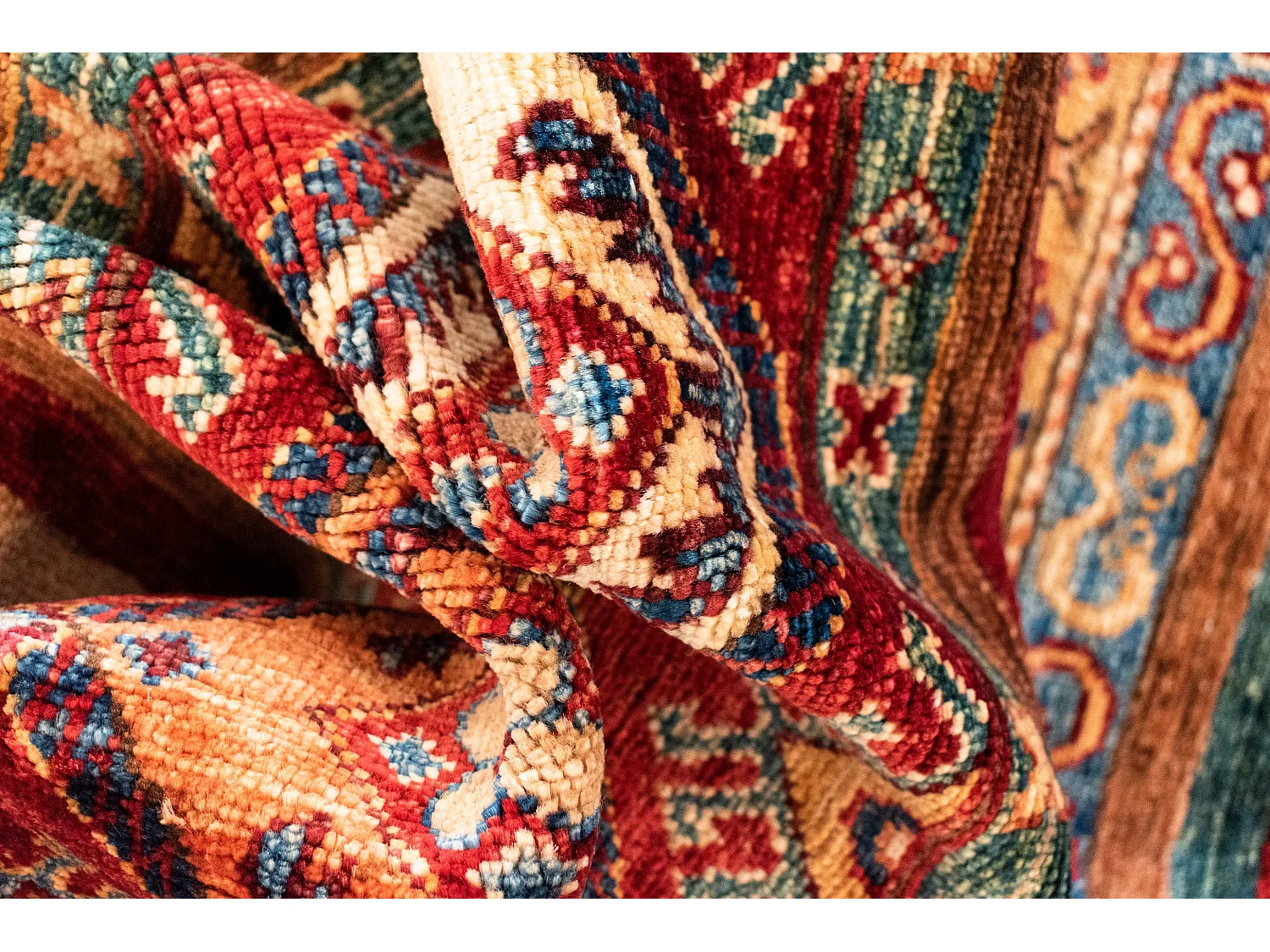 Tapis de laine 211x287 multicolore Torkman