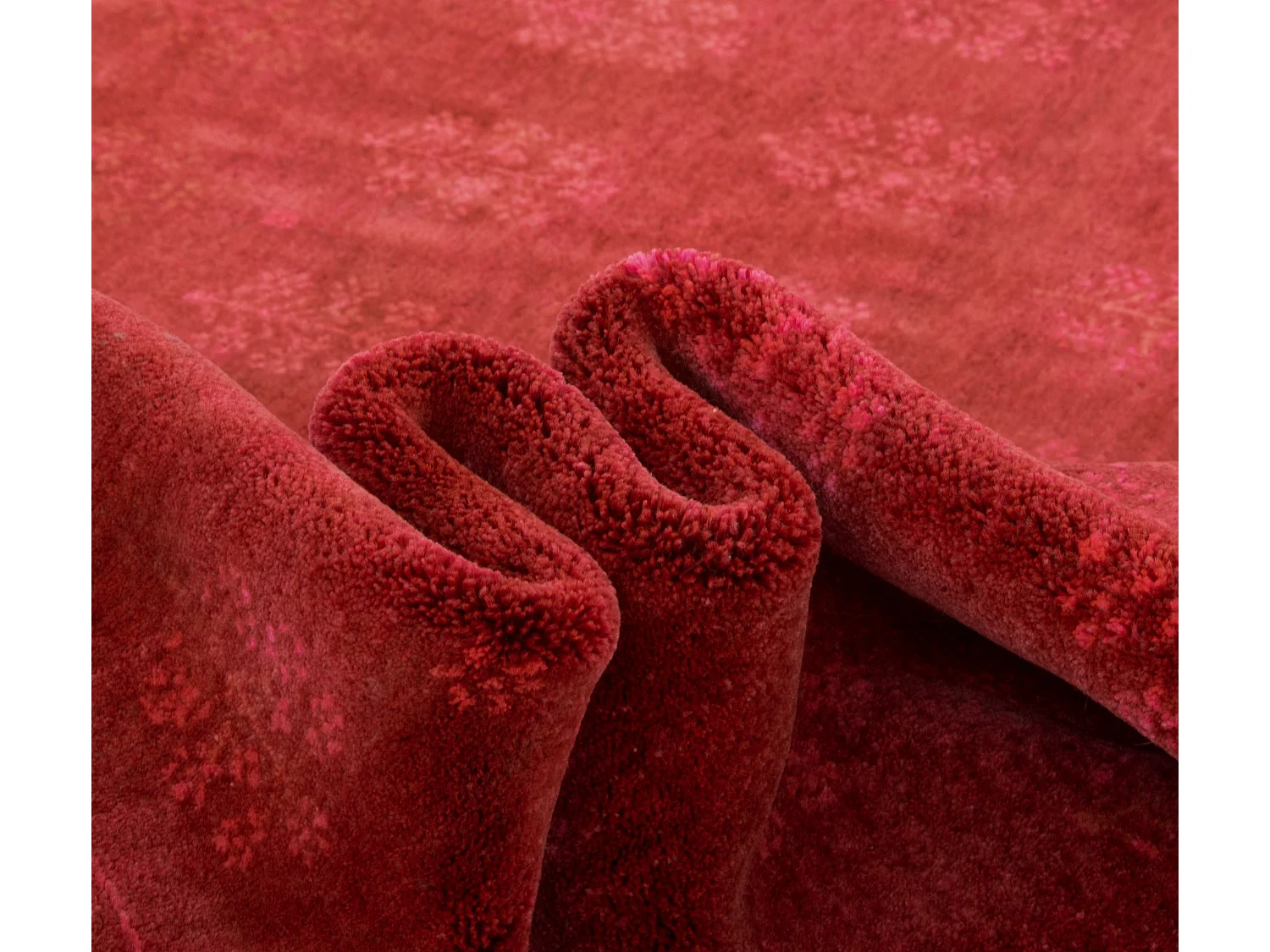 Tapis de laine 244x307 rouge Modern Nila