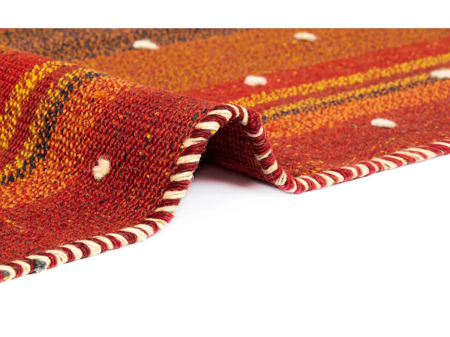 Tapis de laine 133x186 rouge Jajim