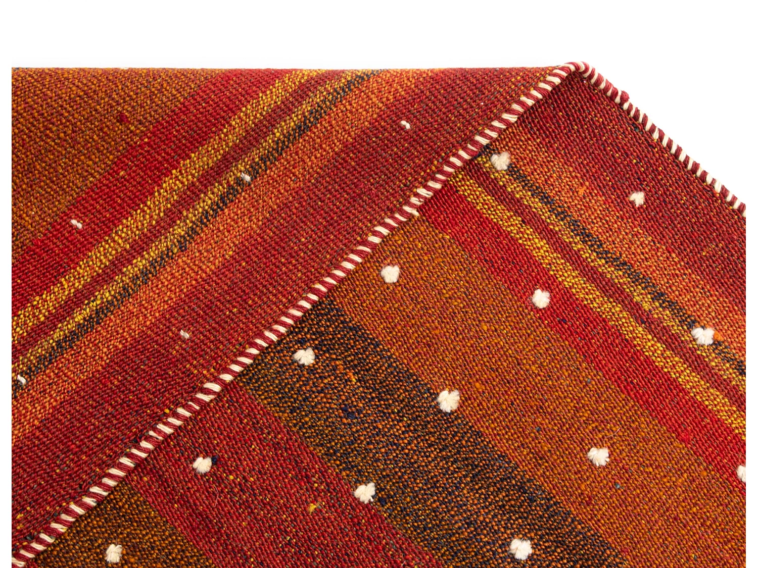 Tapis de laine 133x186 rouge Jajim