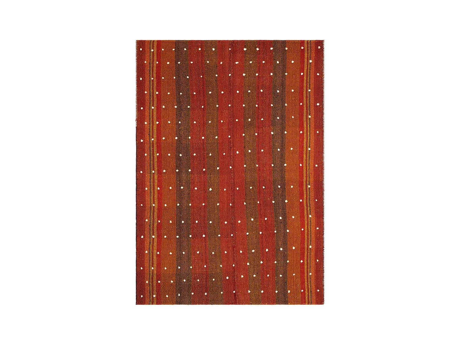 Tapis de laine 133x186 rouge Jajim