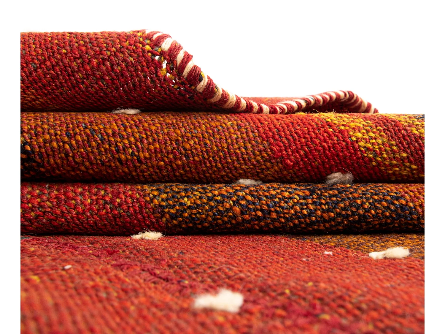 Tapis de laine 133x186 rouge Jajim