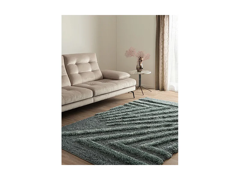 Hochflorteppich 160x245 Blau Thun Avis