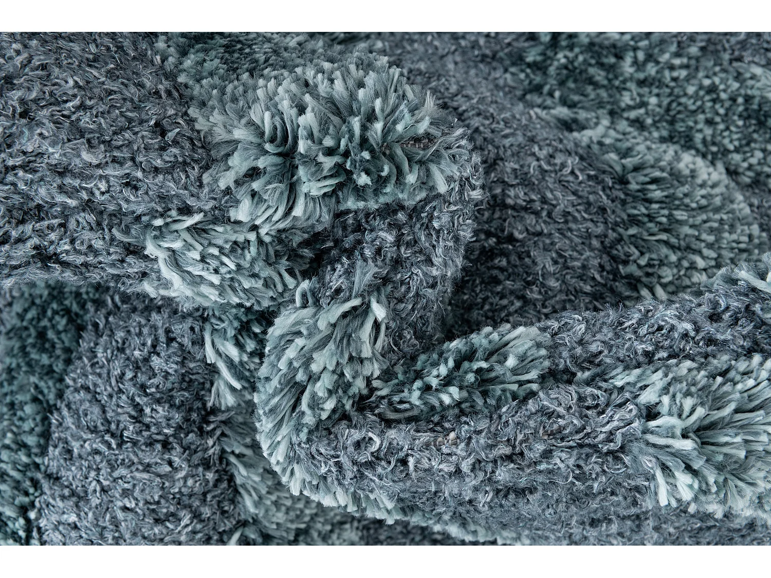 Hoogpolig tapijt 245x160 Blauw Thun Avis