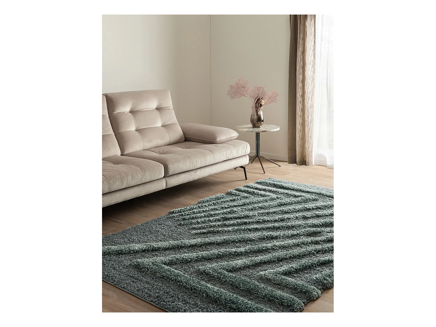 Tapis shaggy 160x245 Bleu Thun Avis