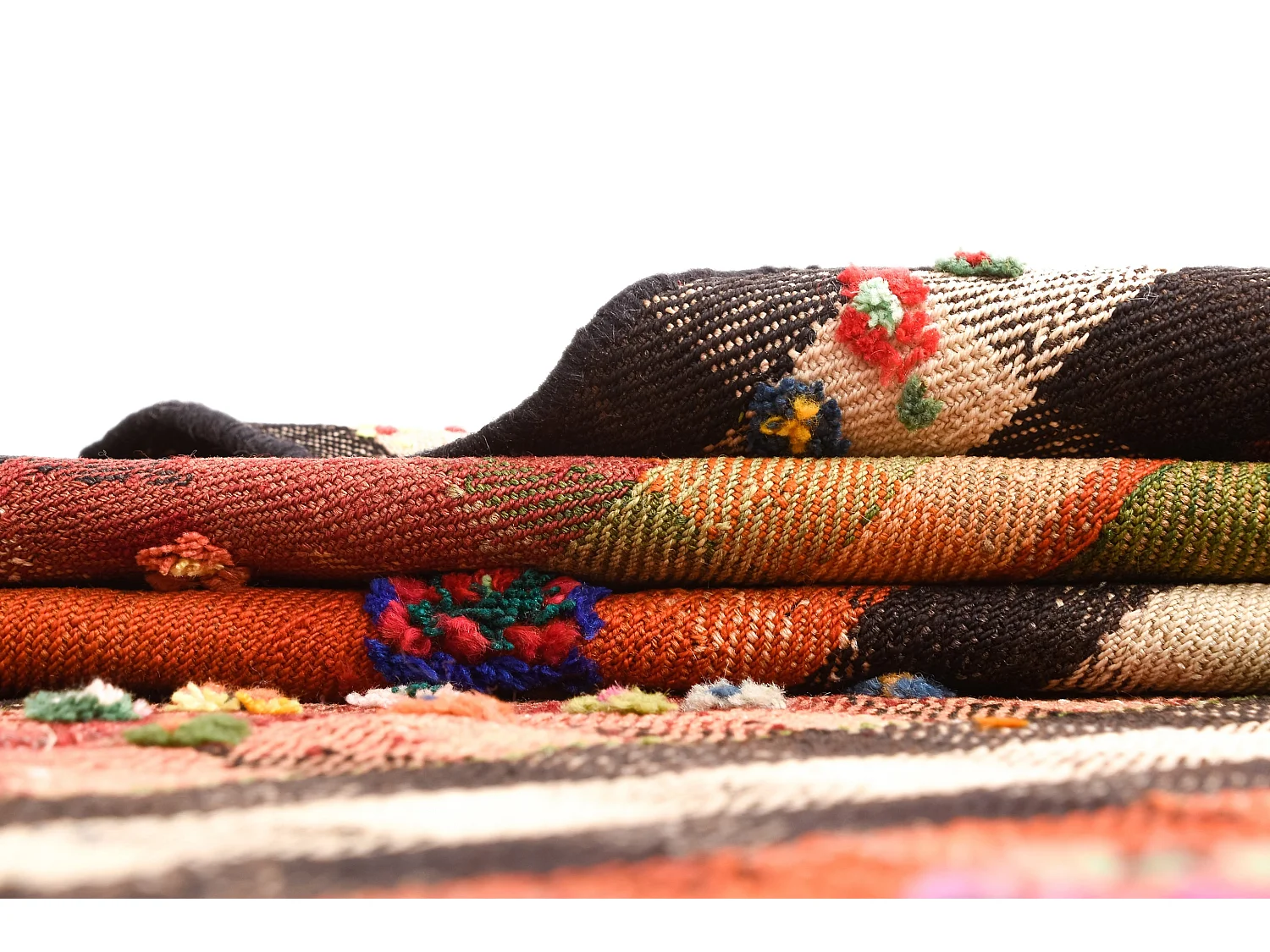 Tapis de laine 164x202 multicolore Jajim