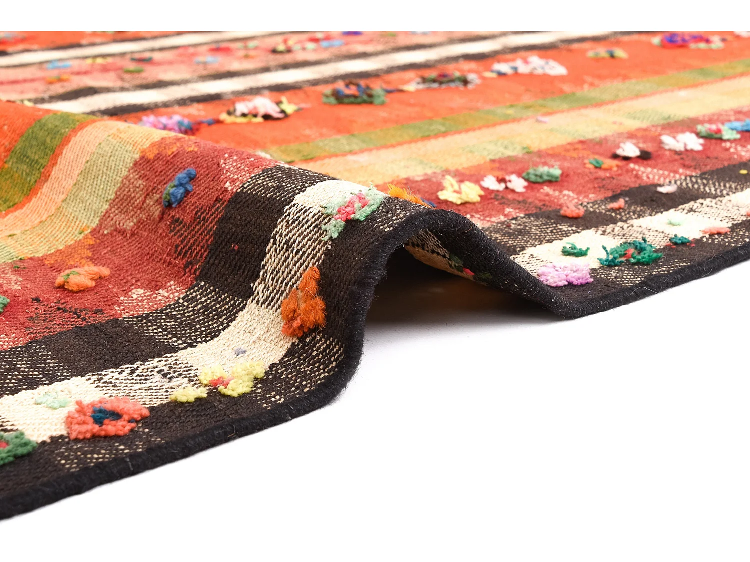 Tapis de laine 164x202 multicolore Jajim