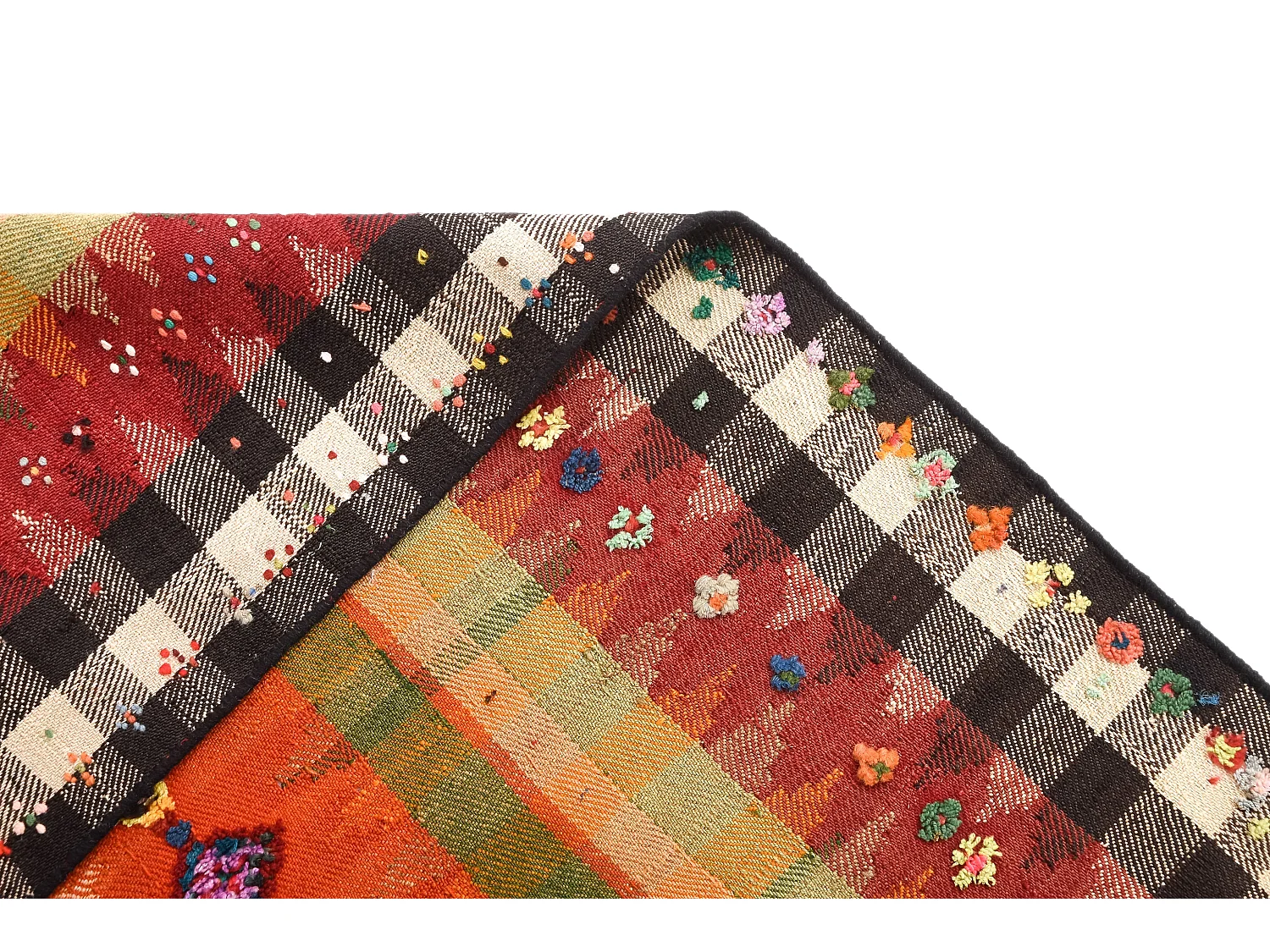 Tapis de laine 164x202 multicolore Jajim