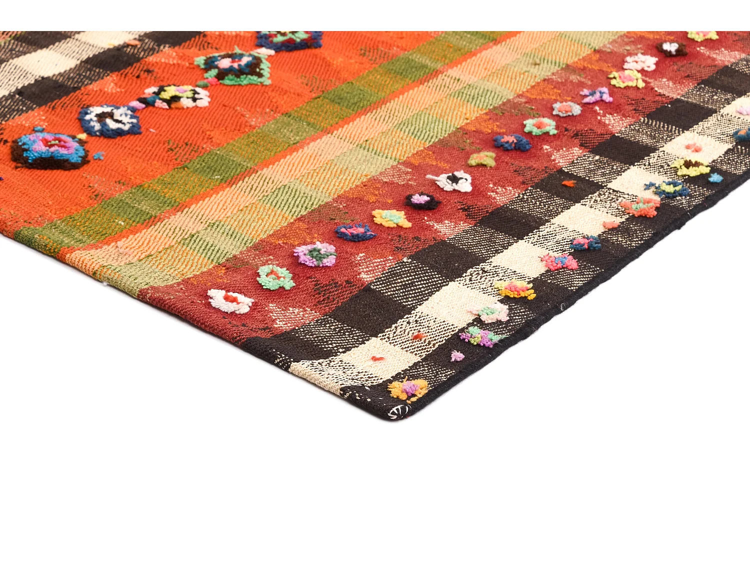 Tapis de laine 164x202 multicolore Jajim
