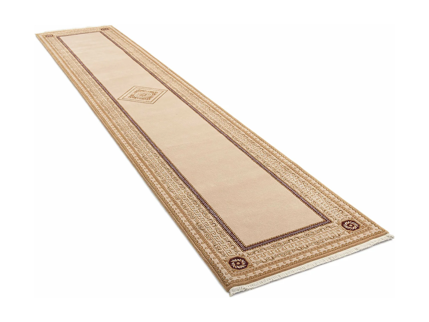 Läufer-Wollteppich 81x399 Braun Darya