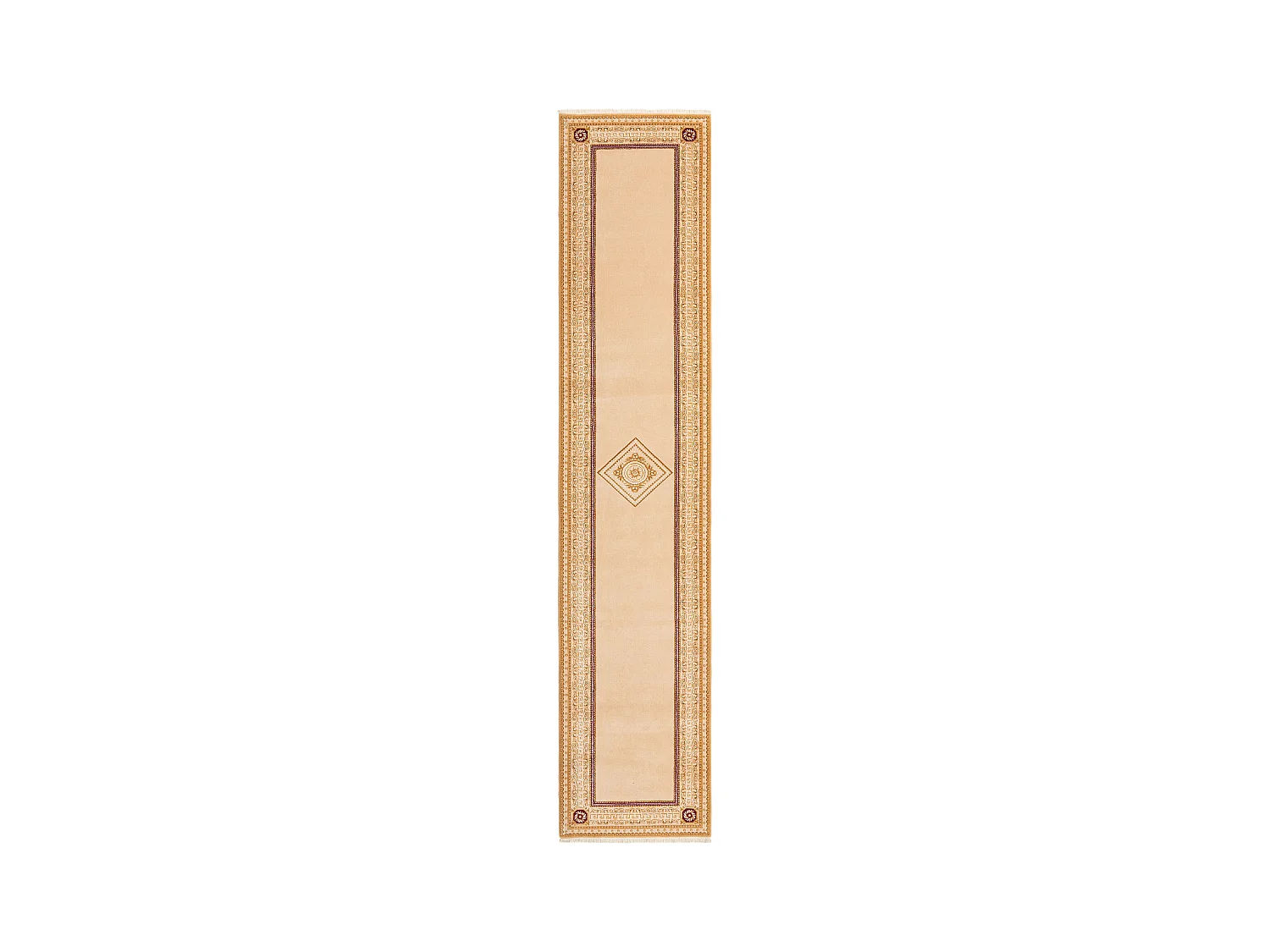 Tapis de couloir en laine 81x399 brun Darya