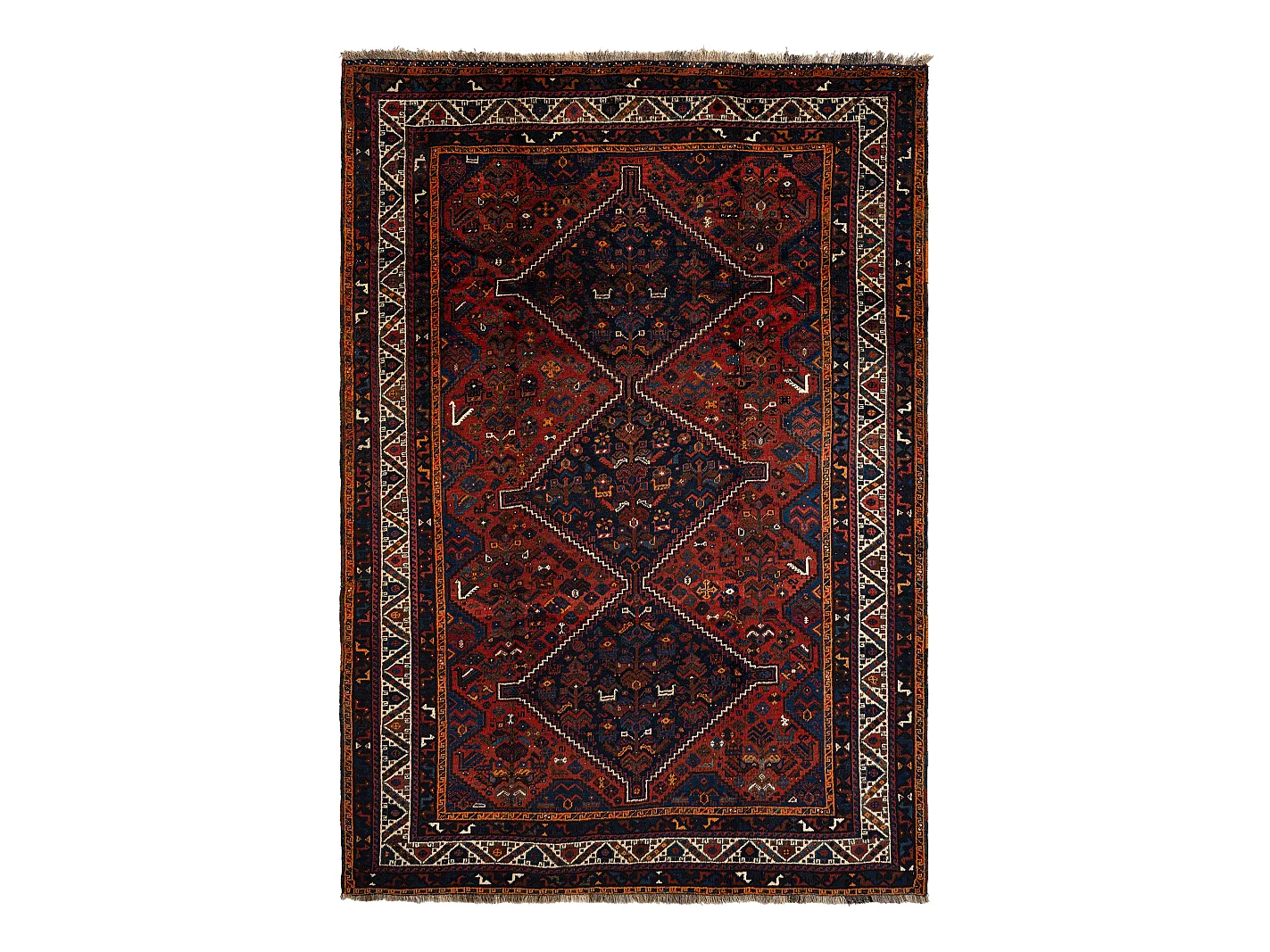 Tapis de laine 220x317 rouge Ghashghai
