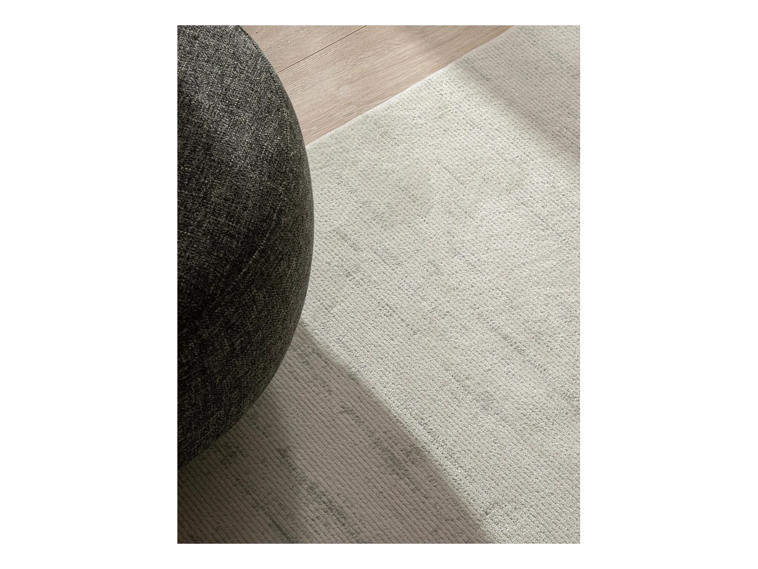 Tapijt 160x160 Lichtgrijs Davos Linija