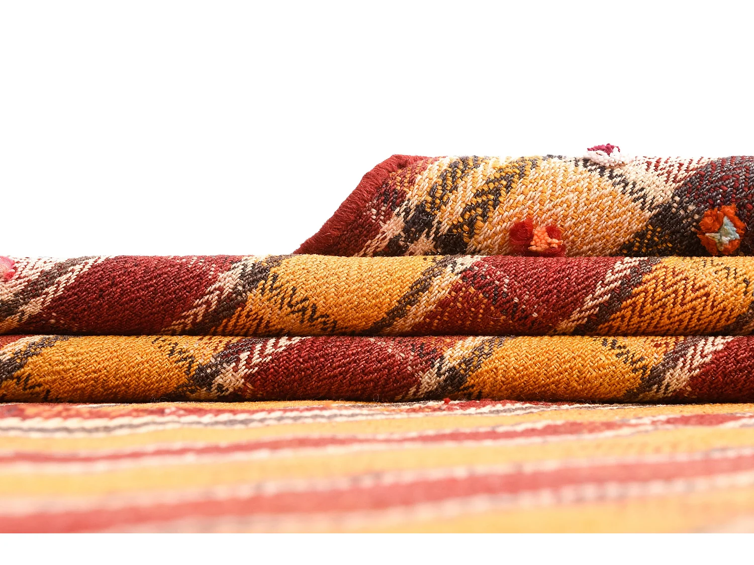 Wollteppich 163x217 Orange Jajim