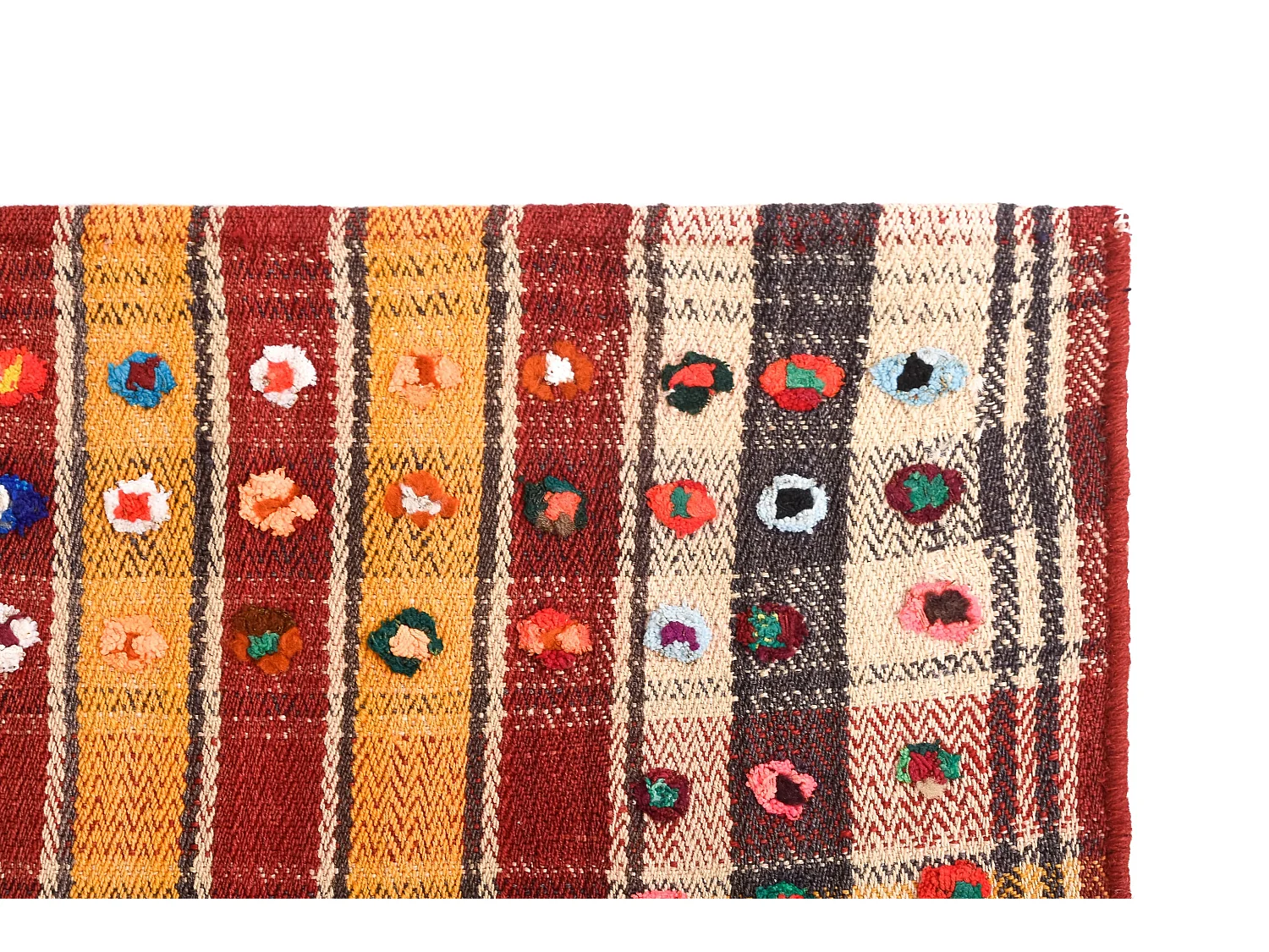 Tapis de laine 163x217 orange Jajim