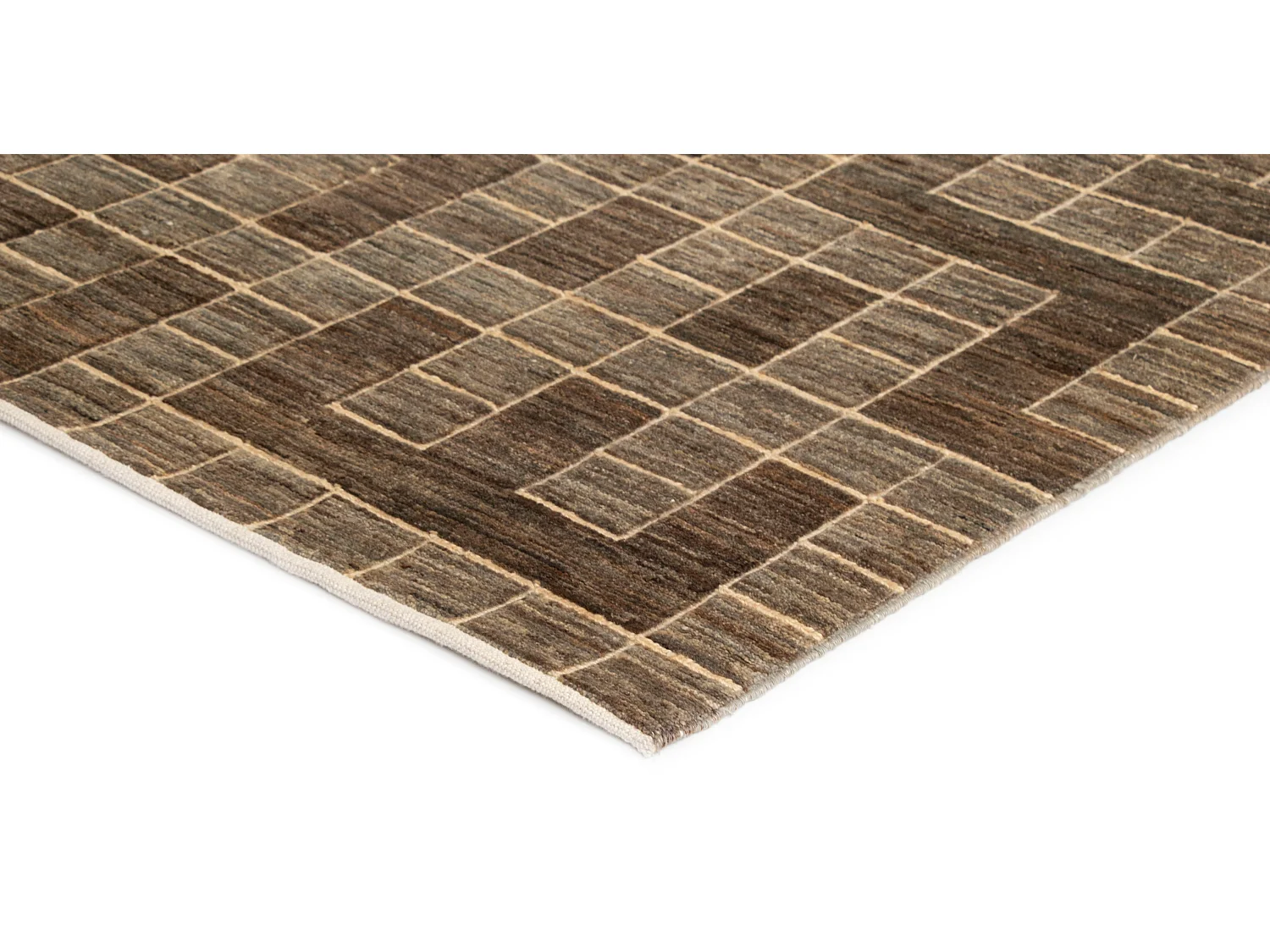 Wollteppich 152x202 Grün Juma