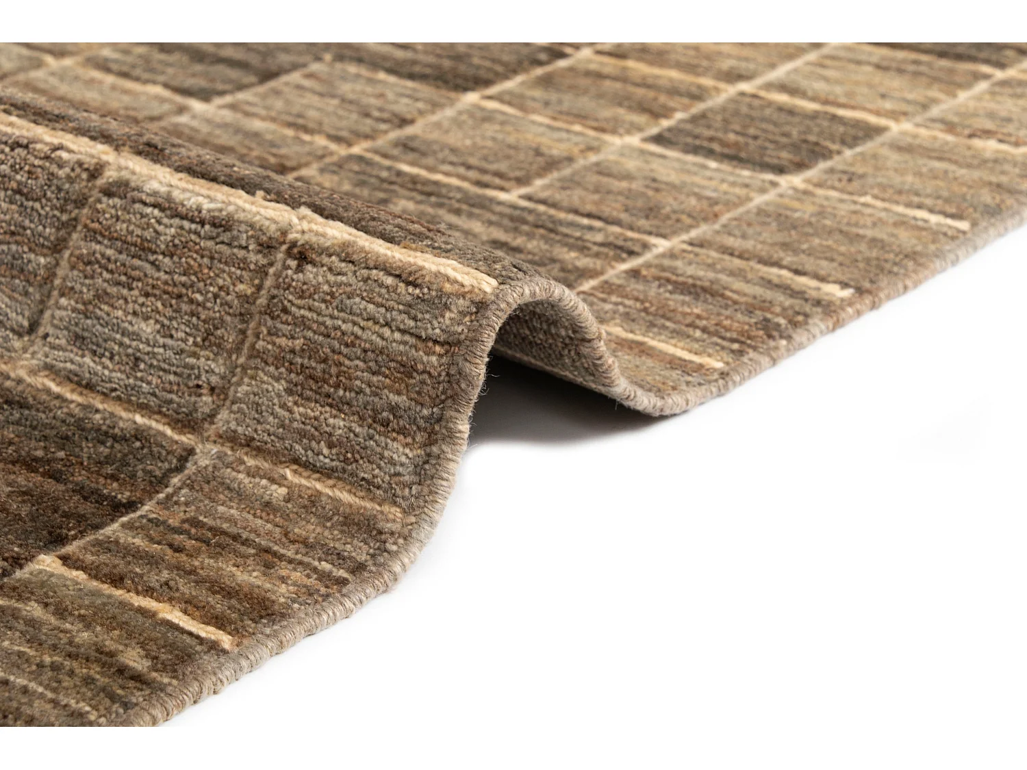 Tapis de laine 152x202 vert Juma