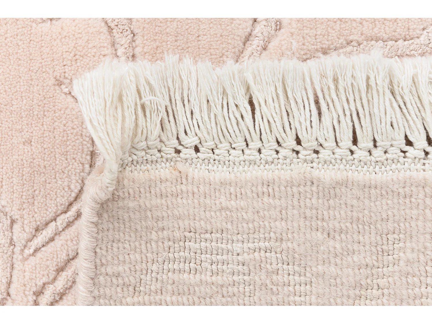 Tapis de laine 135x188 beige Darya