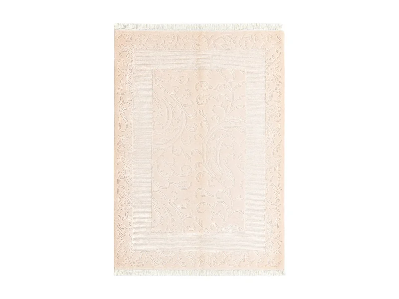 Tapis de laine 135x188 beige Darya