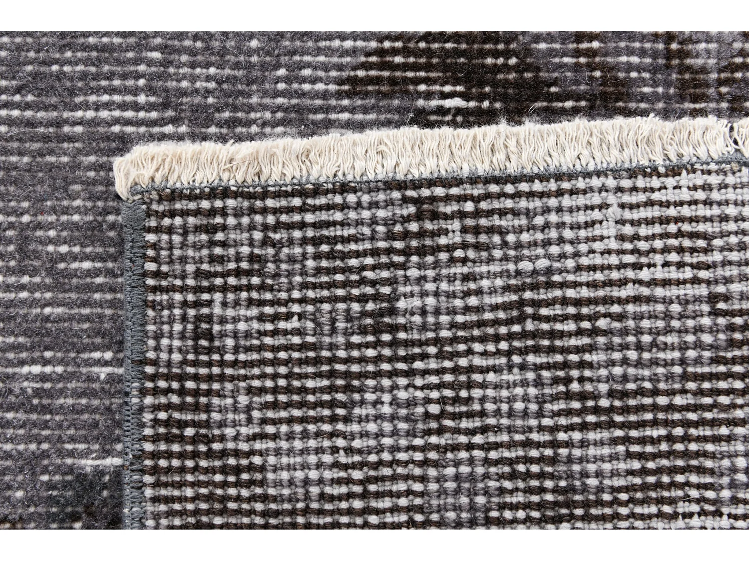 Tapis de laine 160x292 gris Ultra Vintage