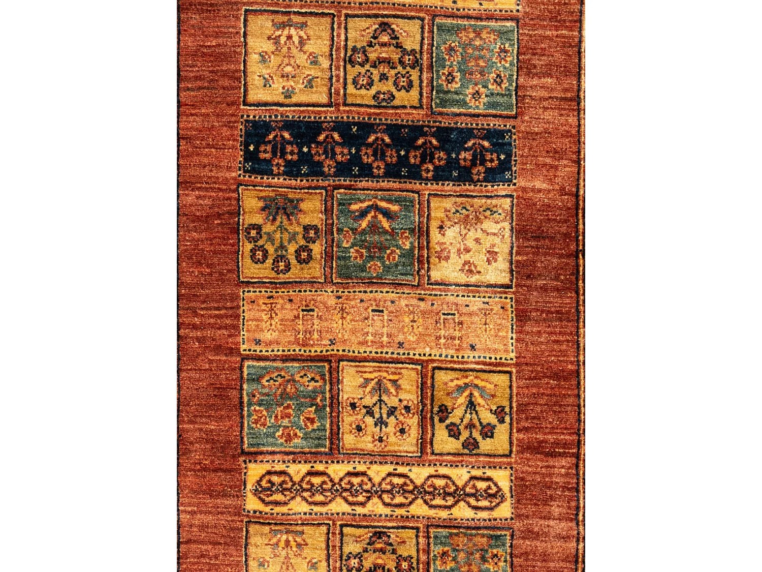 Loper-Woltapijt 207x84 Bruin Kashkuli