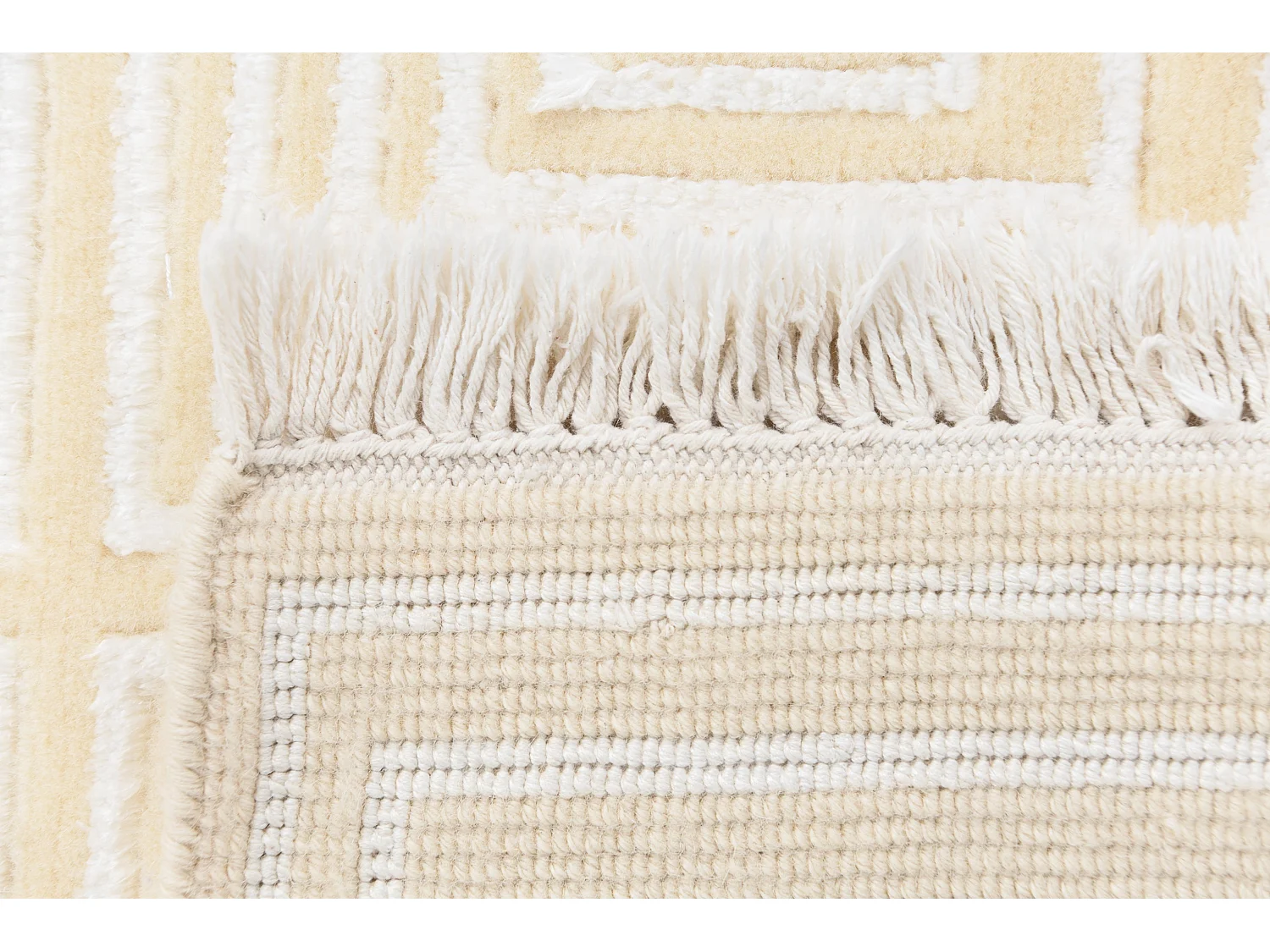 Tappeto per corridoio in lana 79x399 beige Darya