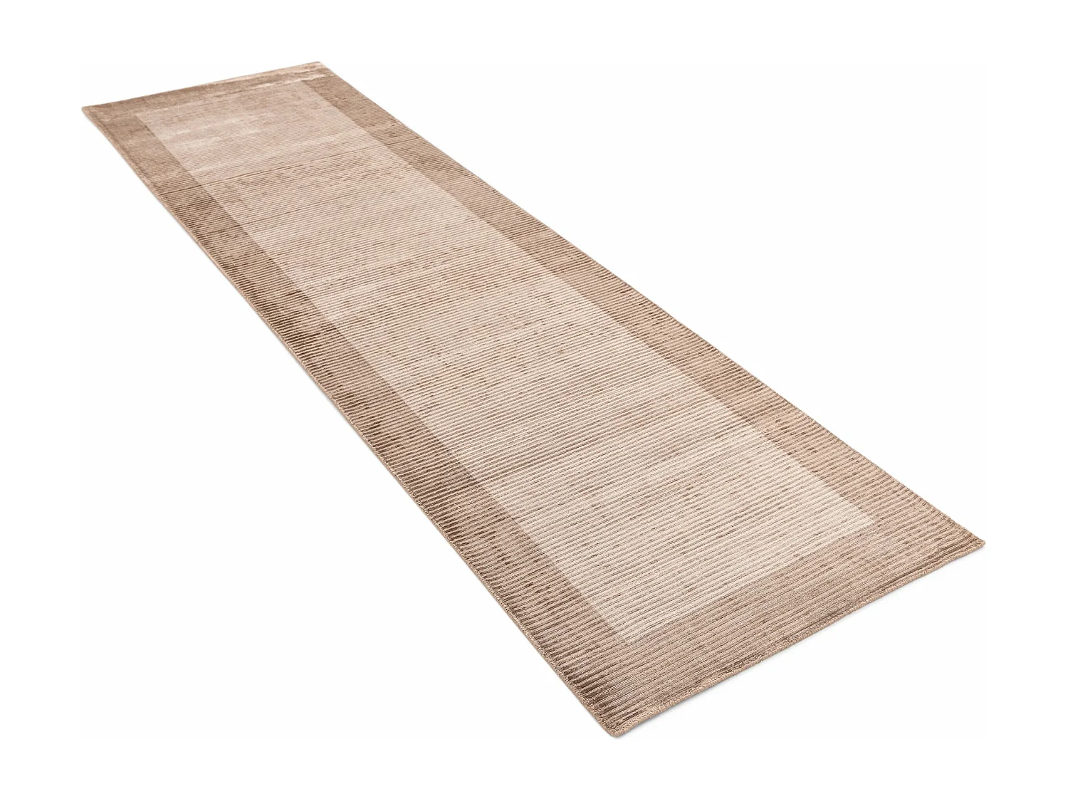 Läufer-Wollteppich 81x300 Braun Darya