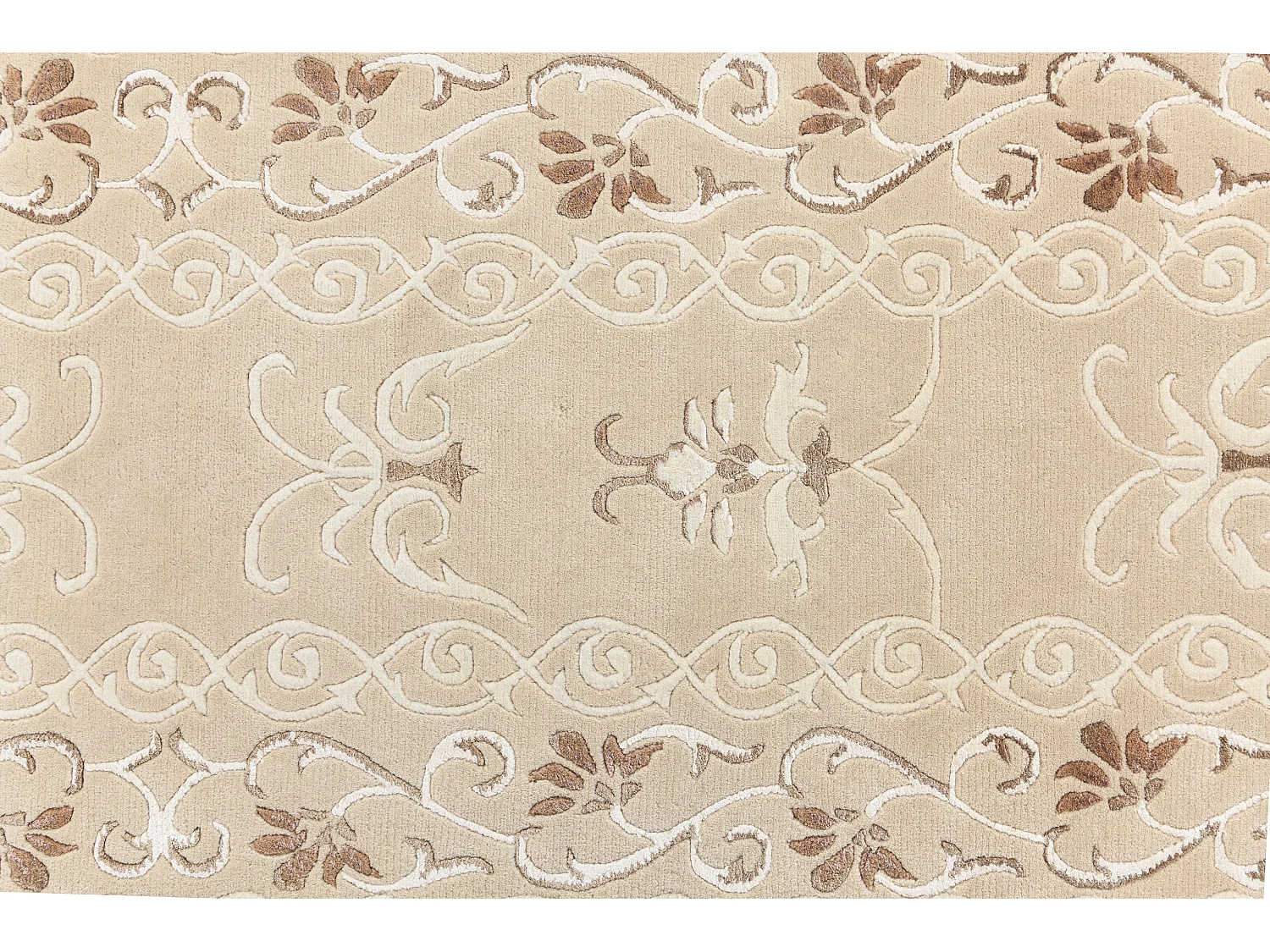 Tapis de couloir en laine 81x302 brun Darya