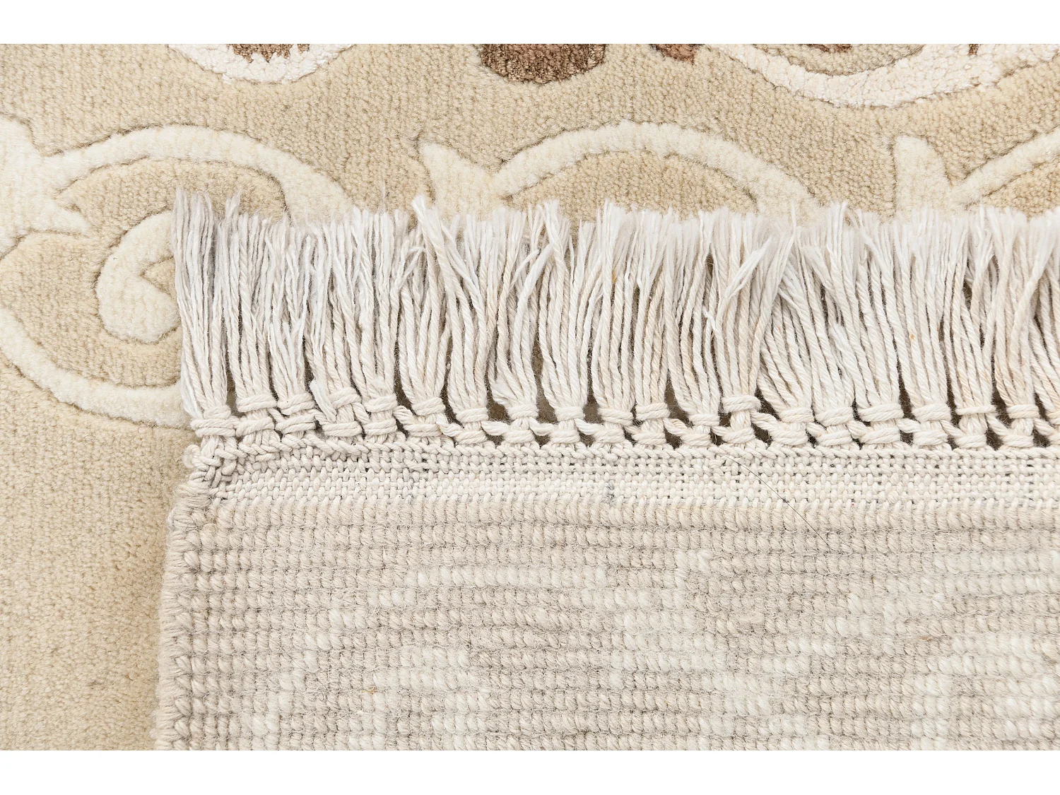 Tapis de couloir en laine 81x302 brun Darya