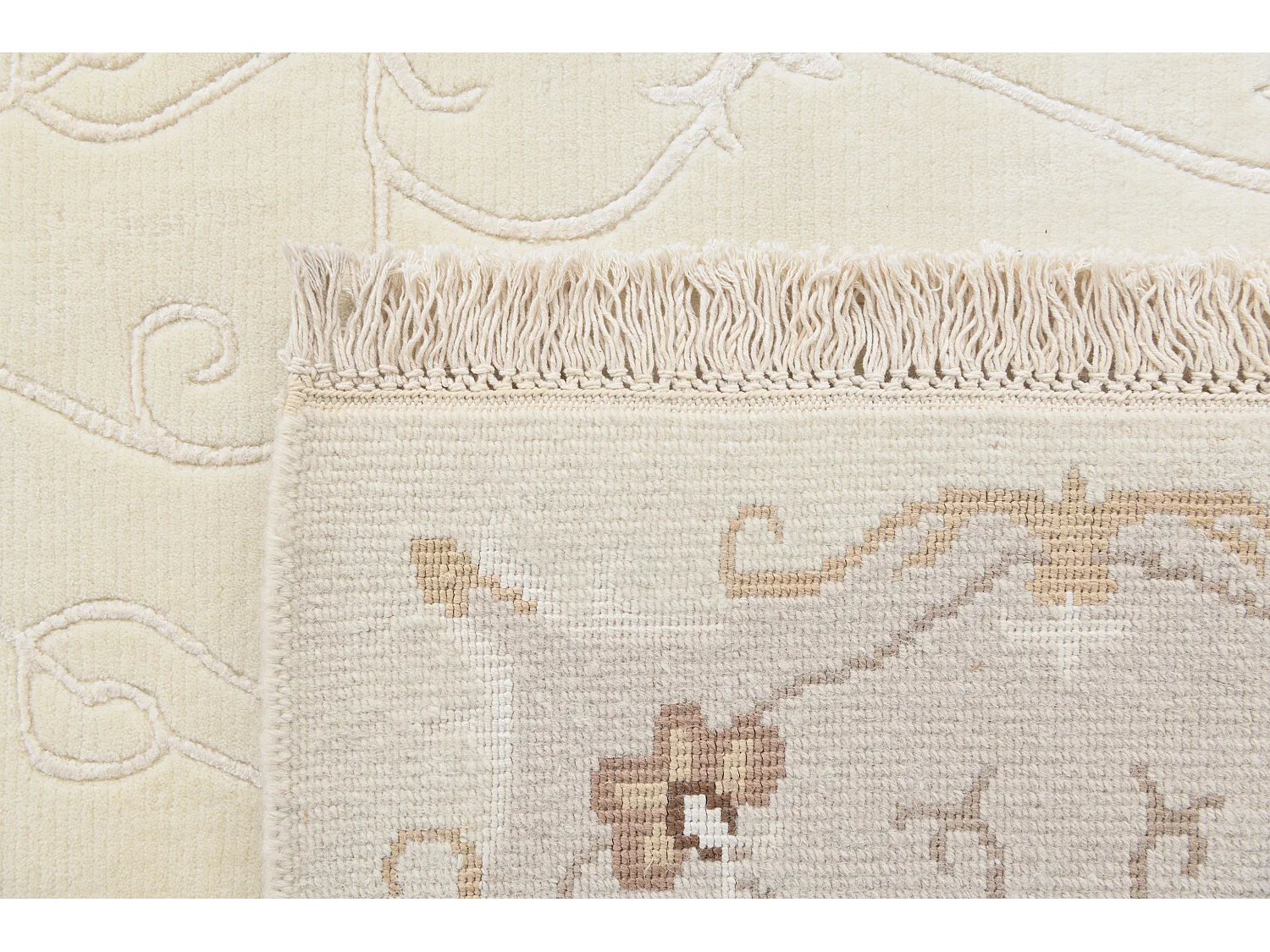 Wollteppich 175x239 Beige Darya