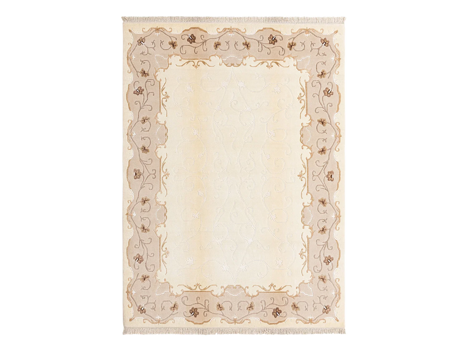 Tapis de laine 175x239 beige Darya