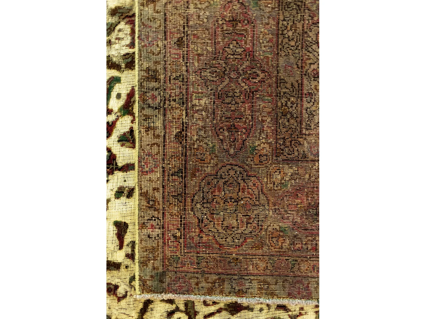 Wollteppich 192x278 Gelb Vintage Royal