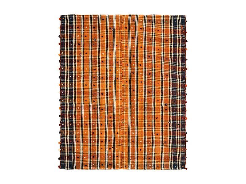Tapis de laine 163x197 orange Jajim