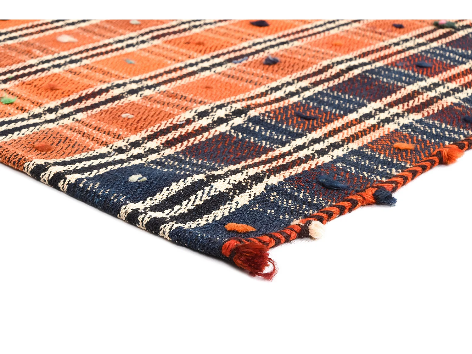 Wollteppich 163x197 Orange Jajim