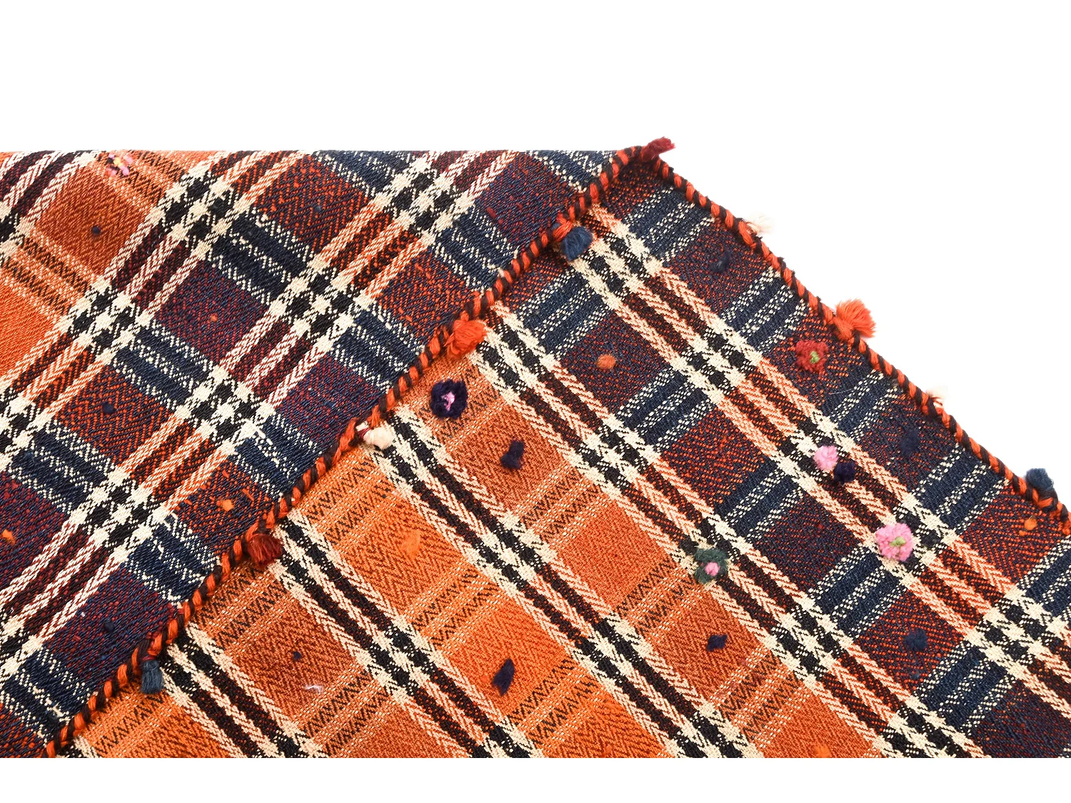 Wollteppich 163x197 Orange Jajim