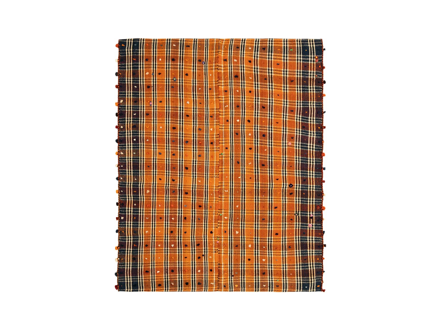 Tapis de laine 163x197 orange Jajim