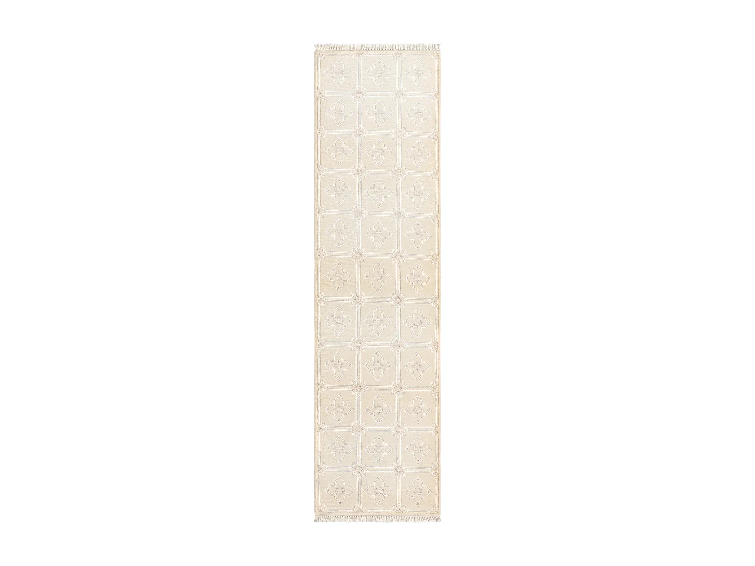 Tapis de couloir en laine 79x302 beige Darya