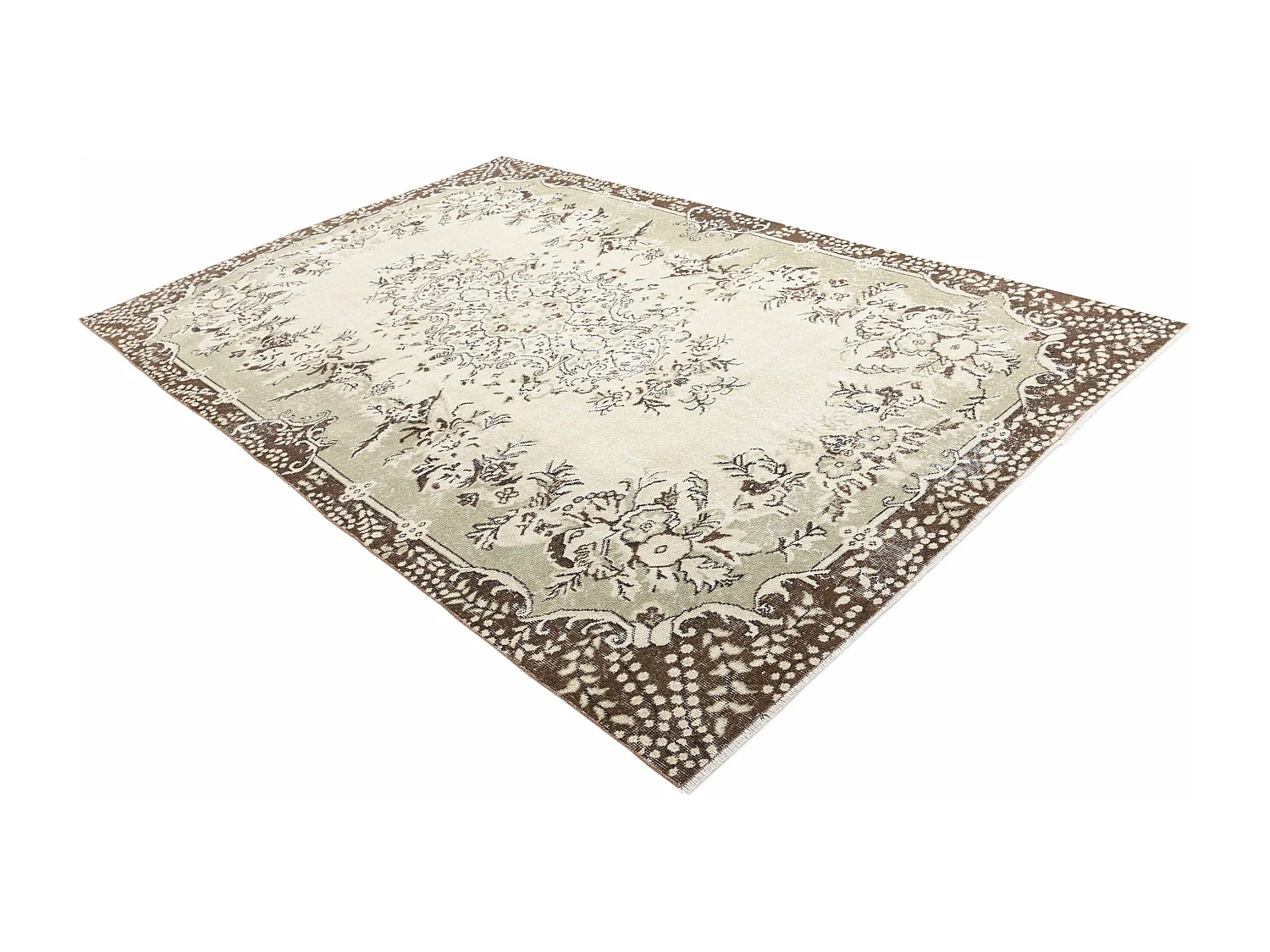 Tappeto in lana 191x302 beige Ultra Vintage